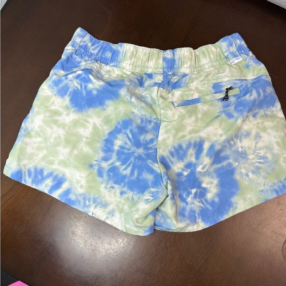 Magellan Outdoors Tie-Dye Athletic Shorts in Blue and Green - Picture 4 of 5